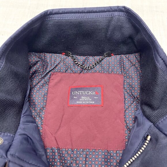 Untuckit Women’s Rodier Navy Lightweight Nylon Jacket Size Small NEW - Picture 2 of 5